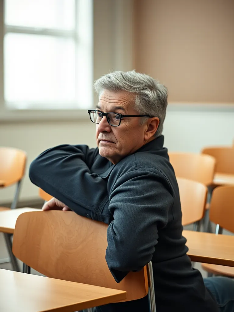 Retrato de Andreu Vidal, profesor de catalán y español